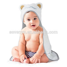 no eyes ears Soft 100% Organic Bamboo Baby Hooded Bath Towel & Baby Bath Glove Bundle